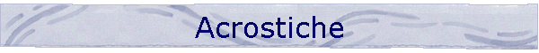 Acrostiche